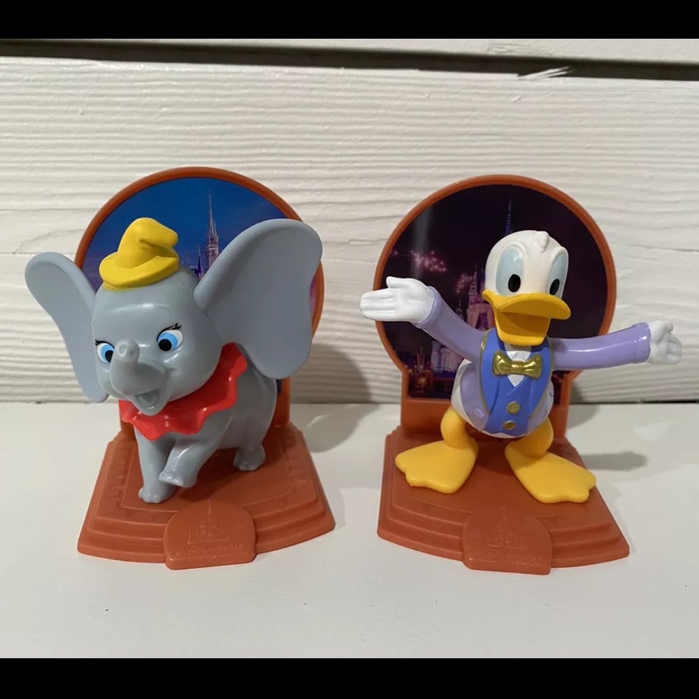 Walt Disney World 50th Anniversary McDonald's Toys Dumbo & Donald Duck